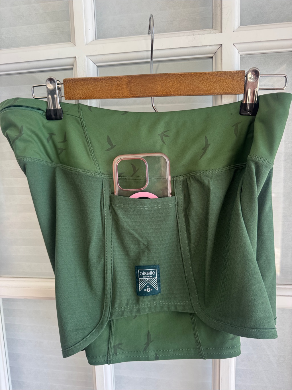 Oiselle Green Women’s Running Shorts Interior Compression Shorts 6 Nwt — image 3 of 8